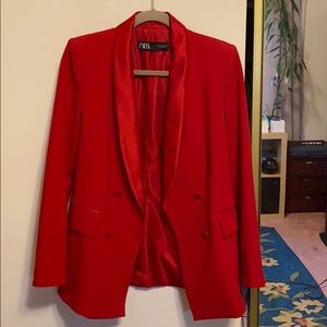 Zara Red Blazer